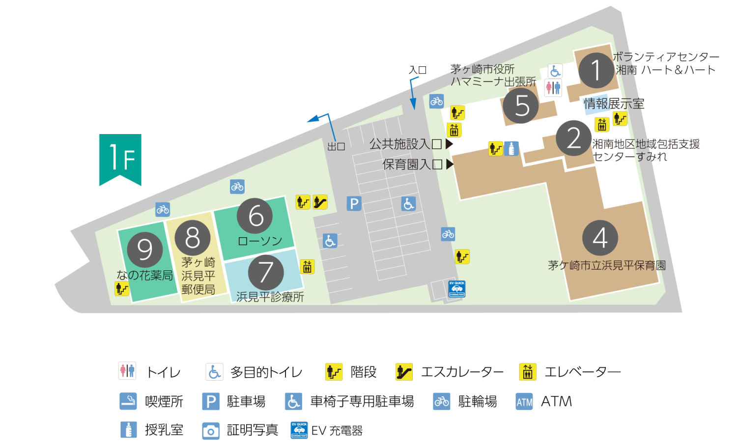 ブランチ茅ヶ崎ブランチ茅ヶ崎　1Fフロアマップ