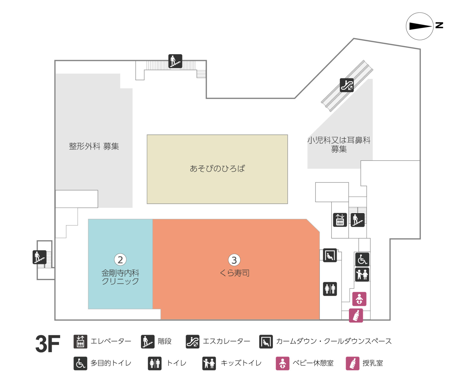 ブランチ調布3Fフロアマップ