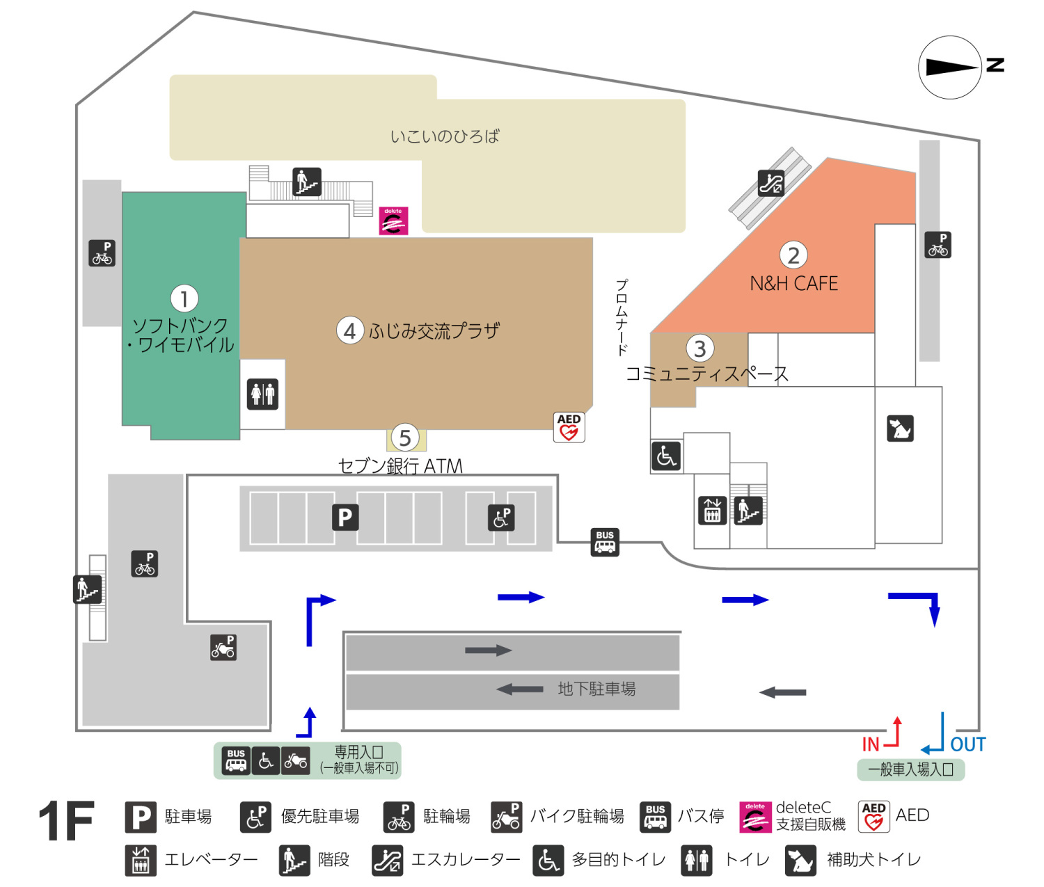ブランチ調布1Fフロアマップ