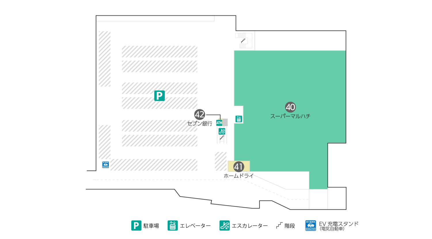 ブランチ神戸学園都市B1Fフロアマップ
