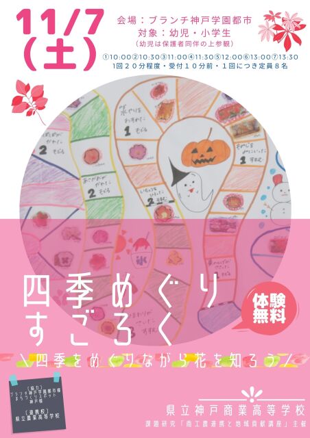 県立神戸商業高等学校商業科・課題研究★四季めぐりすごろくゲーム|イベント&ニュース|ブランチ神戸学園都市 | ショッピングを通じて人々がつながる、複合商業施設です。